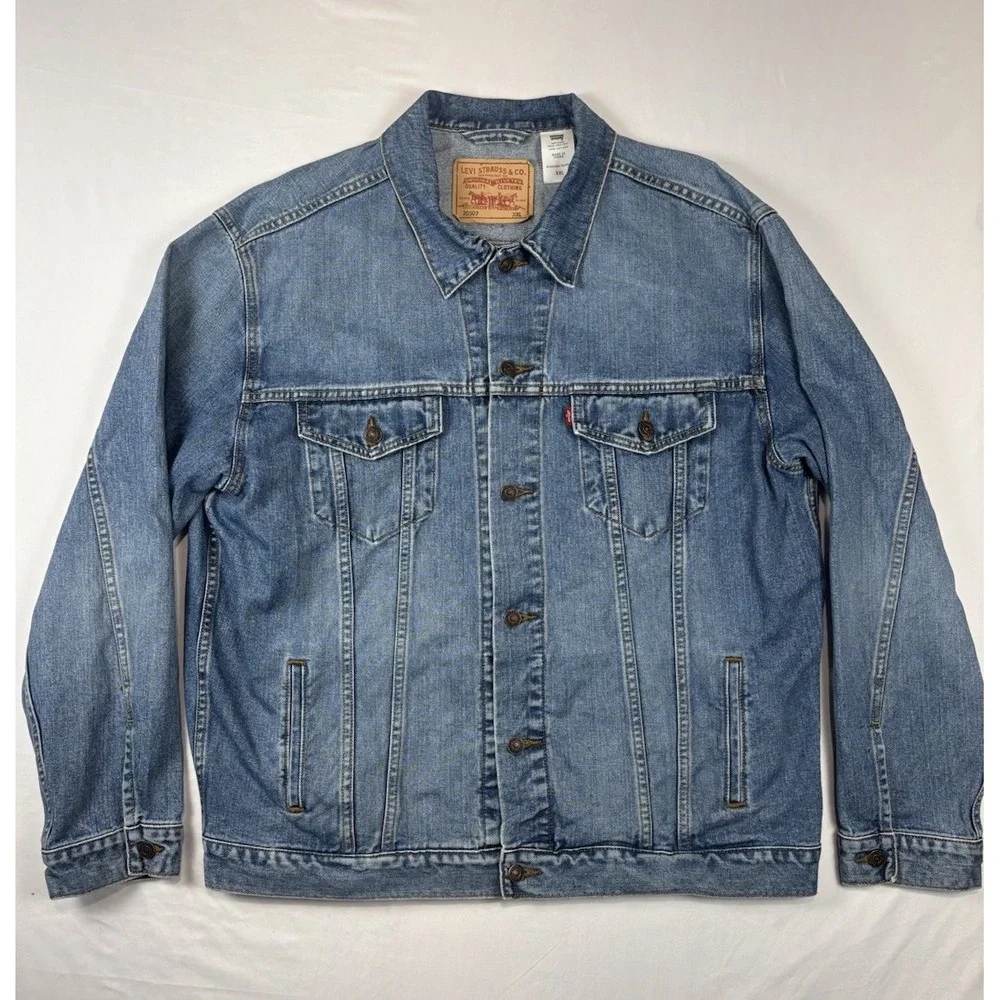 Levis Standard Trucker Blue Jean Denim Jacket 70507 Men XXL